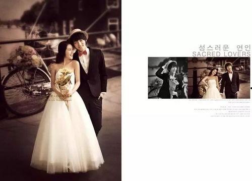 网红婚纱照模板图