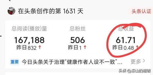 头条作者收益是什么,揭秘内容创作者的财富密码